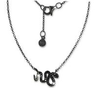 SilberDream Zirconia Collier 44cm 925 Argent Bijoux Serpent noir GSK400S