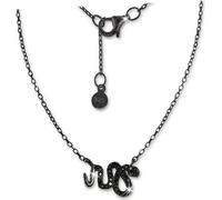 SilberDream Zirconia Collier 925 Argent 44cm Serpent bijoux noir D2GSK400S