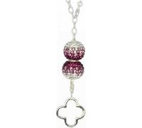 SilberDream Zirconia Set chaîne pendentif perle argent multicolore GSS004
