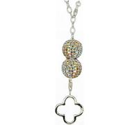 SilberDream Zirconia Set chaîne pendentif perle argent multicolore GSS009