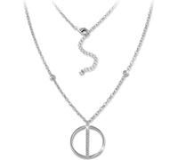SilberDream Zirkonia Collier 45cm 925 Argent Femme Bijoux Rond GSK413W
