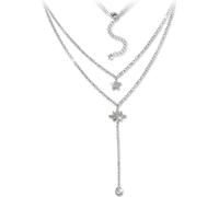 SilberDream Zirkonia Collier 48cm 925 Argent Femme Bijoux Etoiles GSK408W