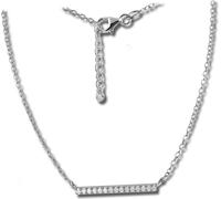 SilberDream Zirkonia Collier 925 argent 45cm Glamour bijoux argent D2GSK404W