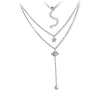 SilberDream Zirkonia Collier 925 argent véritable 48cm étoiles femmes bijoux D2GSK408W