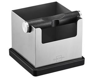 SILBERTHAL Boîte Bac Marc de Café Inox Avec Porte Version 2.0 - Knock Box - Filtre Intégré En Silicone - Usage Silencieux Et Sable - Idéal Pour Barista