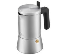 SILBERTHAL Cafetière Italienne à espresso inox 200 ml - 4 tasses - Compatible gaz, électrique, céramique - Avec filtre de réduction - Moka Express pour la maison & le camping