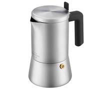 SILBERTHAL Cafetière Italienne à espresso inox 300 ml - 6 tasses - Compatible gaz, électrique, céramique - Avec filtre de réduction - Moka Express pour la maison & le camping