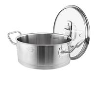 SILBERTHAL Casserole Inox 2,5L Ø 20 cm avec Couvercle Verre | Tous feux et four, design allemand