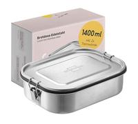 SILBERTHAL Lunch Box Inox 1400 ml Avec Compartiment Amovible - Petite Boîte à Repas Métal Hermétique Enfant - Idéal École