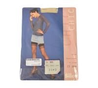 Silca Bas porte-jarretelles 15 deniers avec bordure en dentelle élégante article CHIC15 SUSPENDER, Duna, 3 - TERZA