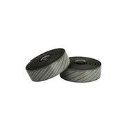 SILCA Cuscino guidoline vélo de route | Ruban adhésif super collant extra épais | 2,5 mm et 3,75 mm d'épaisseur | kit avec couvercle de pince papillon extra fin et bouchons d'extrémité en alliage-gris