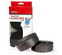 SILCA Cuscino guidoline vélo de route | Ruban adhésif super collant extra épais | 2,5 mm et 3,75 mm d'épaisseur | kit avec couvercle de pince papillon extra fin et bouchons d'extrémité en alliage-noir