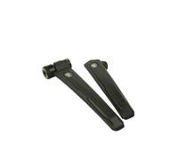 SILCA EOLO Leviers 2 en 1 - Démonte-pneus combinés en Aluminium Noir et gonfleur de CO2 - Démonte-pneus de vélo compatibles Presta et Schrader et Outil de démontage - Tournez pour gonfler