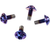 SILCA Schraube 6Al/4V Titane, 4er Pack, M5 x 12 violet royal
