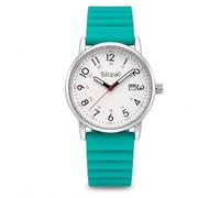 Silcpall Montre d'infirmière avec trotteuse pour femme, montre analogique en métal étanche avec bracelet en silicone, lumineuse avec affichage de la date, grand cadran facile à lire, montre