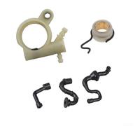Sileduove 1 kit d'huile pour tronçonneuse avec engrenage à vis sans fin et tuyau de carburant pour MS251 MS231 MS231C MS251C, pièces de rechange en plastique pour entretien de coupe d'arbre de jardin