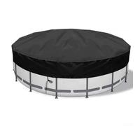 Sileduove 1 lot de 2,4 m de couverture de piscine ronde en PVC résistant aux déchirures - Étanche et anti-poussière - Pour piscines au sol, jacuzzi, piscines gonflables