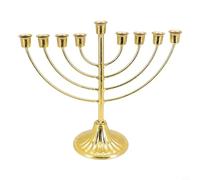 Sileduove Bougeoir Hanoucka, 7/9 branches Menorah Hanukkah, superbe décoration de Hanoukka (9 têtes)