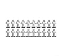 Sileduove Boulons hexagonaux M5 plaqués zinc en acier au carbone antirouille pour assemblage de meubles, machines de construction résidentielle, amélioration de la maison, réparation de bricolage (M5