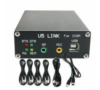 Sileduove Câble U5 Link, pour connecteur radio ICOM, avec interface d'alimentation DIN8 vers DIN8 et DIN13, prend en charge HRD DM780 LOGG32 NIMM WriteLog Echolink EasyPal SSTV (8-8)