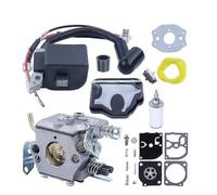 Sileduove Carburateur 530071987 pour tronçonneuse 36 41 136 137E 141 141LE 142 142E avec kit de réparation pièces et matériel métallique