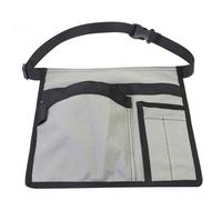 Sileduove Ceinture à outils robuste avec 6 poches, sangle de taille réglable, rangement en toile légère pour charpentiers, électriciens, plombiers, projets de bricolage, 30,5 cm (gris)