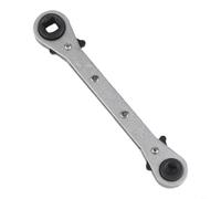 Sileduove liquet carrée à double tête pour l'entretien de la climatisation et de la climatisation n acier au carbone plaqué chrome avec ouvertures de 6,35 mm, 0,9 cm, 5/16 po, outil