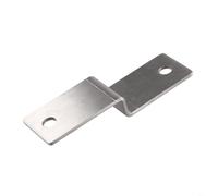 Sileduove Connecteur d'angle en acier inoxydable en forme de Z, équerres, fixation robuste, quincaillerie pour meubles, design épais de 25 mm, bords arrondis sans bavure, tailles 3 x 35 x 60 mm