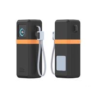 Sileduove Coque de protection en silicone pour UGREEN 200 W Power Bank 25000 mAh : coque antidérapante antichoc avec découpes précises, coque souple pour voyage et usage quotidien, noir ou gris