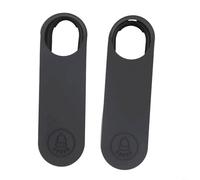 Sileduove Coque en silicone pour sonnette sans fil Google, design résistant aux chocs et à la poussière, matériau en gel de silice souple, installation facile à clipser, blanc et bleu (noir)
