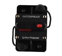 Sileduove Disjoncteur à réinitialisation manuelle 30 A-300 A 12 V-48 V CC pour voiture, bateau et bateau avec capuchon en caoutchouc, interrupteur thermique étanche pour protection du système audio de
