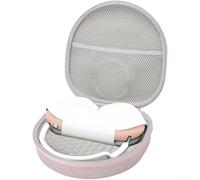 Sileduove Étui de transport rigide pour écouteurs AirPods Max, sac de voyage en EVA avec intérieur en peluche et protection des coussinets en silicone, rose clair (rose)