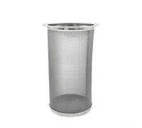 Sileduove Filtre à café réutilisable en acier inoxydable à mailles fines - Passe au lave-vaisselle - Compatible avec les bocaux - Cartouche filtrante en métal (cylindre de 8 x 15 cm)
