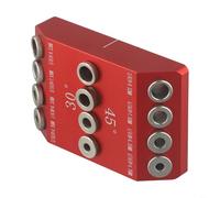 Sileduove Gabarit de guidage de perçage pour garde-corps de câble, gabarit de perçage coudé de 30 à 45 degrés à 90 degrés avec 4 trous de guidage, ensemble d'outils à main en alliage d'aluminium pour