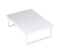 Sileduove Grille de four à micro-ondes, housse de cuisinière à induction, étagère de comptoir, design peu encombrant, pieds antidérapants, stabilité, 40 x 30 x 85 cm, métal (blanc)