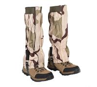 Sileduove Guêtres anti-rayures pour la randonnée, la chasse, la pêche, tissu Oxford 600D avec fermeture élastique et boucle réglable, équipement de protection imperméable et contre la neige (jaune