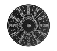Sileduove Guide de théorie musicale en aluminium avec roue d'accords - Outil éducatif pour les musiciens, les notes et l'apprentissage des accords - Noir