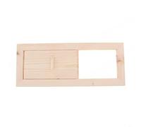 Sileduove Hemlock Curseur de ventilation en bois pour sauna, clapet d'évacuation d'air, grille d'aération de porte de sauna : contrôle précis du flux d'air, installation facile, 34 x 135 cm