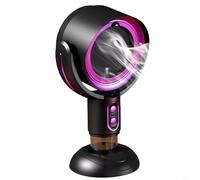 Sileduove Hotte de cuisine portable USB avec vitesses réglables pour cuisiner dans les appartements et camping-cars, légère et facile à déplacer (noir violet)