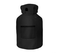 Sileduove Housse de réservoir de propane robuste de 9,1 kg - Protection extérieure étanche à la poussière avec grille d'aération - Tissu Oxford noir de 49,5 cm de haut