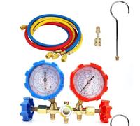 Sileduove Kit de manomètre de diagnostic AC pour réfrigérant - Outil de climatisation - Pour R410A R32 R404A R134A(B)