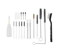 Sileduove Kit de nettoyage par pulvérisation de 23 pièces, ensemble d'outils professionnels pour aérographe avec aiguilles, élimination efficace des débris et design facile à manœuvrer, construction