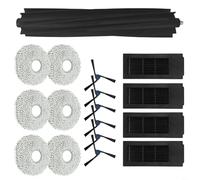 Sileduove Kit de pièces de rechange, brosse principale, filtre pour ECOVACS pour DEEBOT X2 OMNI, accessoires pour aspirateur robotique, aspiration améliorée, installation facile, 17 pièces, plastique