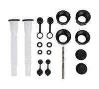 Sileduove Kit de remplacement de bec de bidon de gaz pour réservoirs de tondeuse à gazon, buse flexible anti-déversement, coussinets en caoutchouc épais, bouchon à visser, 1 kit de buse en plastique