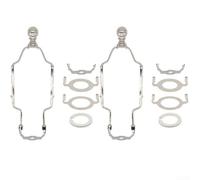 Sileduove Kit de support de lampe réglable avec convertisseur E14, pour douilles E26 E27, cadre en métal, pour sol de table et lustre, pour mise à niveau d'éclairage (argenté)