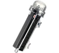 Sileduove Lampe torche marine à énergie solaire, lampe de signal de navigation LED, lumière de bouée de pêche pour matériel terminal, haute visibilité portée de 500 m, capteur de nuit automatique