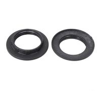 Sileduove Lot de 2 adaptateurs de collier d'abat-jour pour ampoules E14 et E27, bague réductrice en plastique pour s'adapter aux abat-jours sur les ampoules à tête ronde, facile à installer, aucun