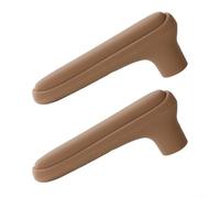 Sileduove Lot de 2 housses de poignée de porte en silicone, protection anti-collision, protections souples pour leviers carrés plats, réduction du bruit, absorption des chocs, 151 x 59 cm, ajustement