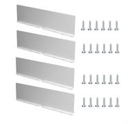 Sileduove Lot de 4 plaques de déflexion de pluie pour toit de gouttière, conçues pour rediriger l'eau et réduire les dommages potentiels causés par de fortes pluies