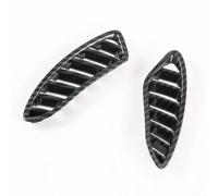 Sileduove Lot de 5 garnitures de sortie d'air en fibre de carbone pour Hyundai Sonata 2020-2023, décoration intérieure en ABS avec texture tissée réaliste et installation à clipser, finition noire